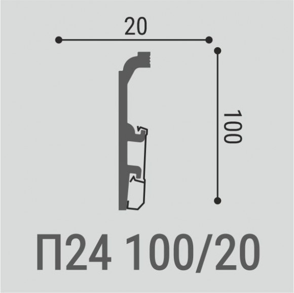 Плинтус напольный Bellо-Deco XPS П 24