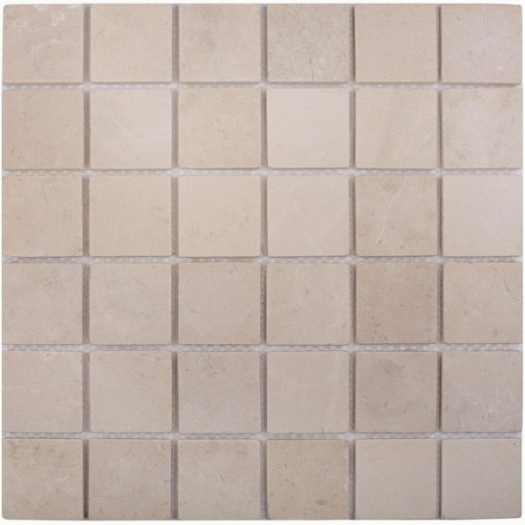 Мозаика Wild Stone 48x48 Crema Marfil Matt (JMST073) 305x305x8, натуральный мрамор Мозаика Wild Stone 48x48 Crema Marfil Matt (JMST073) 305x305x8, натуральный мрамор