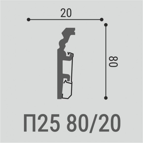 Плинтус напольный Bellо-Deco XPS П 25