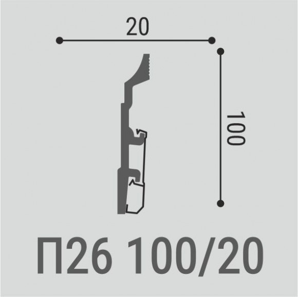 Плинтус напольный Bellо-Deco XPS П 26