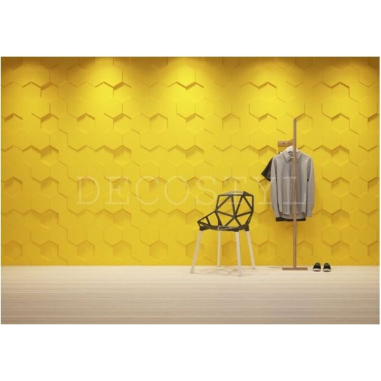 Гипсовая 3D-панель DecoStyl Шестигранник