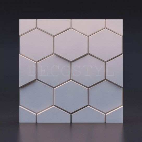 Гипсовая 3D-панель DecoStyl Шестигранник