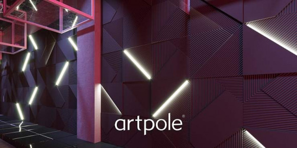 Дизайнерская панель 3D из гипса ARTPOLE FIELDS-3