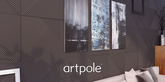 Дизайнерская панель 3D из гипса ARTPOLE FIELDS-3