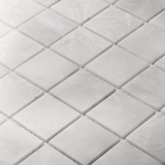 Мозаика Wild Stone 48x48 White Polished (JMST058) 305x305x4, натуральный мрамор