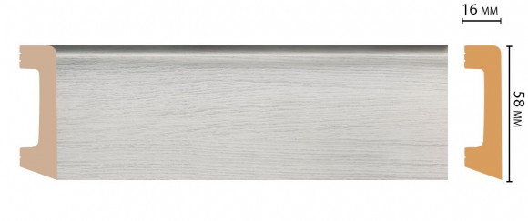 Decomaster D234-84 ДМ Цветной напольный плинтус