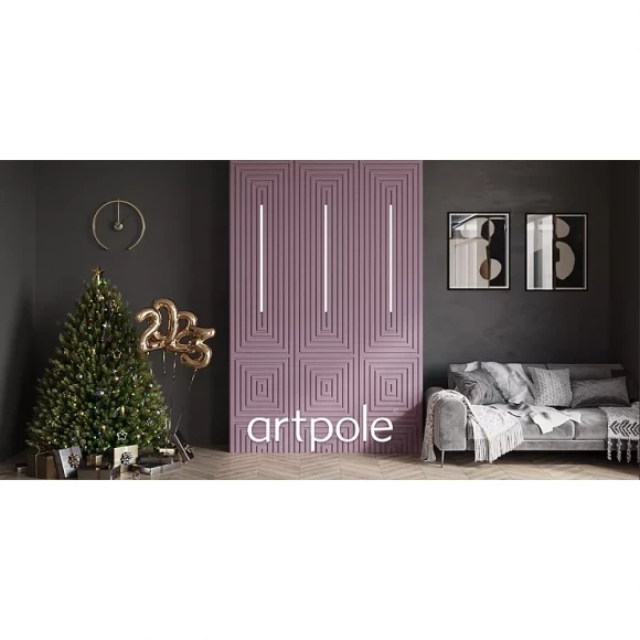Дизайнерская панель 3D из гипса ARTPOLE VECTOR