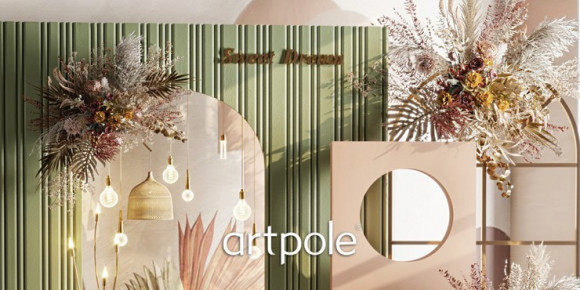 Дизайнерская панель 3D из гипса ARTPOLE STEP
