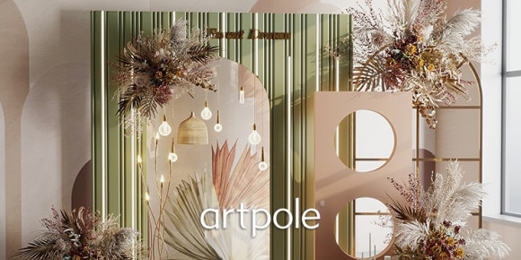 Дизайнерская панель 3D из гипса ARTPOLE STEP