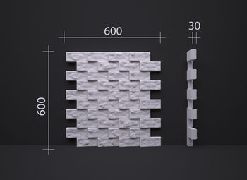 3D гипсовые панели DECO LINE NATURE E-05 3D гипсовые панели DECO LINE NATURE E-05