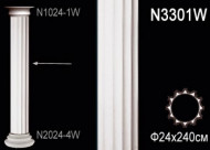 Лепнина Perfect N3301W Колонна