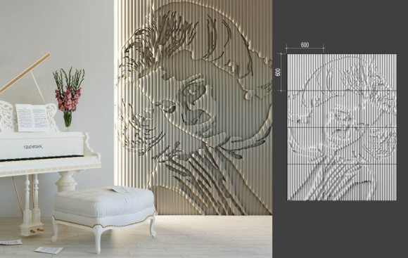 Барельеф Deco Line PORTRAIT