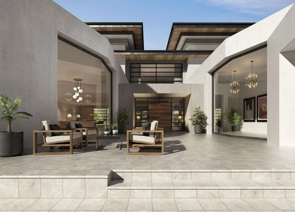 Ступень фронтальная Exagres Nevada Peldano Limestone 33x33х4