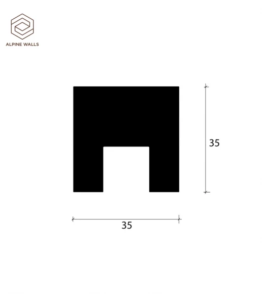 Декоративная рейка Alpine Walls LineArt ECO5921W Декоративная рейка Alpine Walls LineArt ECO5921W