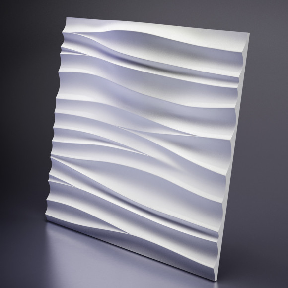 Дизайнерская панель 3D из гипса ARTPOLE SILK-2 LED WHITE (3 модуля)