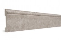Окрашенный плинтус Decor Dizayn 005-25 серый бархат (бетон)