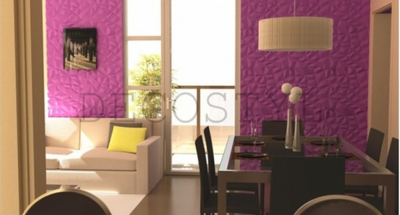 Гипсовая 3D-панель DecoStyl Скала кристалл