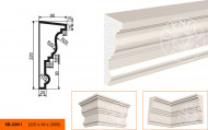 Фасадный карниз LepninaPlast КВ-220/1