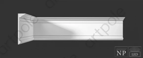 Карниз гладкий гипсовый ARTPOLE SKT175