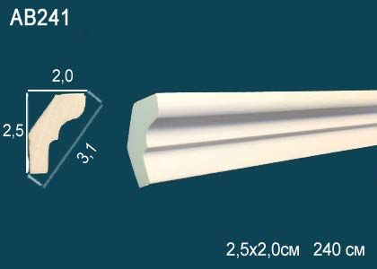Лепнина Perfect AB241F Карниз гладкий гибкий