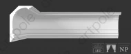 Карниз гладкий гипсовый ARTPOLE SKT176