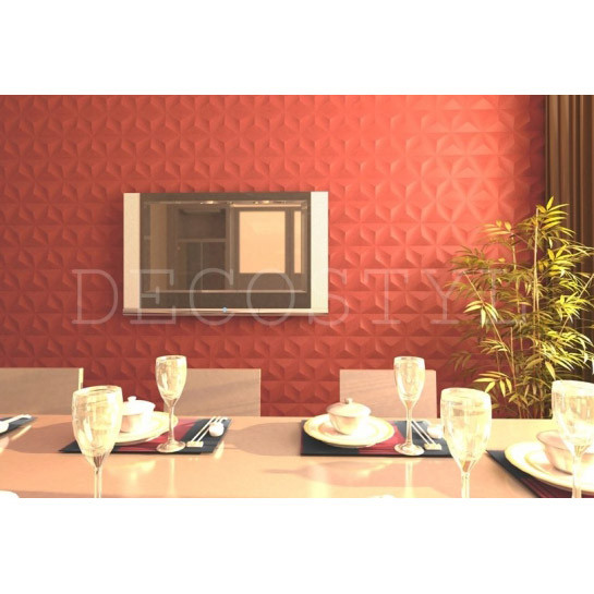 Гипсовая 3D-панель DecoStyl Гексакуб
