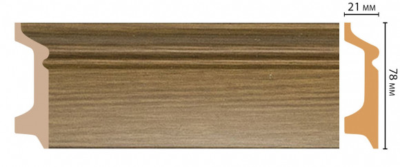 Decomaster D122-73 ДМ Цветной напольный плинтус