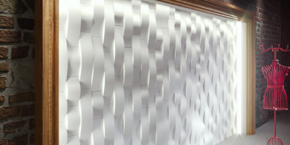 Настенная панель 3D из гипса ARTPOLE STREAM