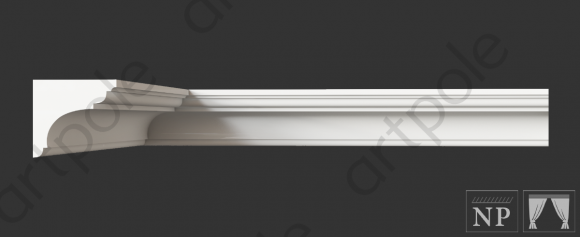 Карниз гладкий гипсовый ARTPOLE SKT27 Карниз гладкий гипсовый ARTPOLE SKT27
