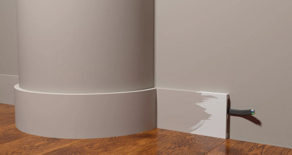 Плинтус из дюрополимера Decor Dizayn DD709F гибкий