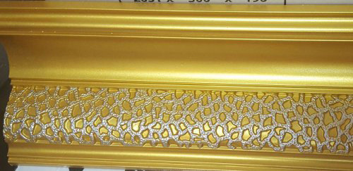 Лепнина Artflex GA-81103 Gold Карниз с орнаментом