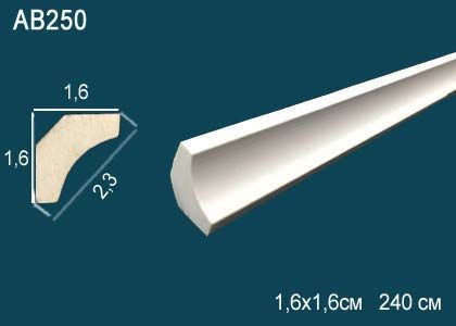 Лепнина Perfect AB250 Карниз гладкий