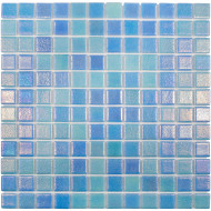 Мозаика Vidrepur Shell Mix Blue 551/552 (на сетке)