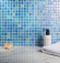 Мозаика Vidrepur Shell Mix Blue 551/552 (на сетке)