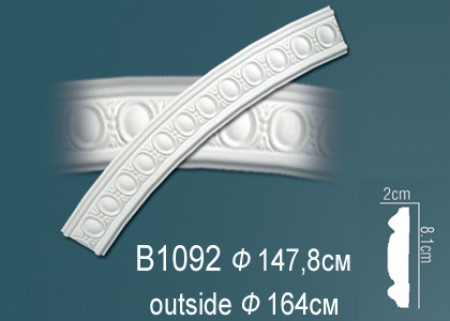 Лепнина Perfect B1092 круговой молдинг
