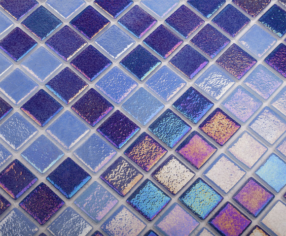 Мозаика Vidrepur Shell Mix Deep Blue 552/555 (на сетке) Мозаика Vidrepur Shell Mix Deep Blue 552/555 (на сетке)