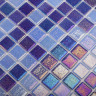 Мозаика Vidrepur Shell Mix Deep Blue 552/555 (на сетке)