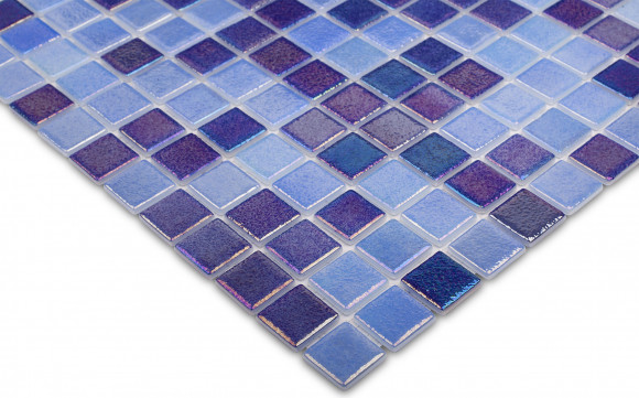Мозаика Vidrepur Shell Mix Deep Blue 552/555 (на сетке) Мозаика Vidrepur Shell Mix Deep Blue 552/555 (на сетке)
