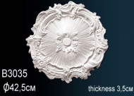 Лепнина Perfect B3035 Розетка потолочная Лепнина Perfect B3035 Розетка потолочная