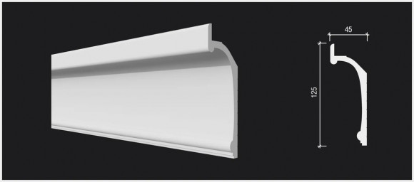 Карниз из дюрополимера Decor Dizayn DD518 Карниз из дюрополимера Decor Dizayn DD518