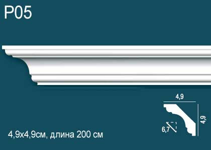 Карниз из ударопрочного полимера Перфект Плюс P05 Карниз из ударопрочного полимера Перфект Плюс P05