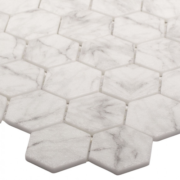 Мозаика Vidrepur Hex Marbles № 4300 Antid. (на сетке) Мозаика Vidrepur Hex Marbles № 4300 Antid. (на сетке)