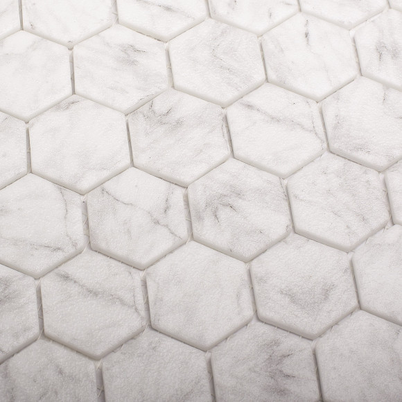 Мозаика Vidrepur Hex Marbles № 4300 Antid. (на сетке) Мозаика Vidrepur Hex Marbles № 4300 Antid. (на сетке)