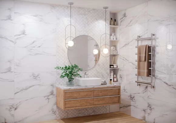 Керамогранит STARO Palacio Majestic White 60x120 Polished Керамогранит STARO Palacio Majestic White 60x120 Polished