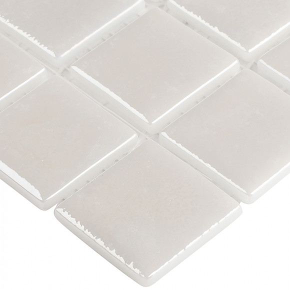 Мозаика Vidrepur Shell № 563 White (на сетке) 38x38 Мозаика Vidrepur Shell № 563 White (на сетке) 38x38