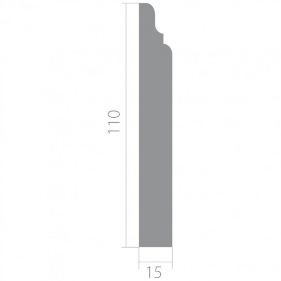 Декор ЛДФ Ultrawood Base 0024 i 2.00 плинтус напольный
