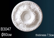 Лепнина Perfect B3047 Розетка потолочная Лепнина Perfect B3047 Розетка потолочная