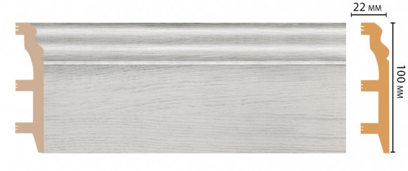 Decomaster D232-84 ДМ Цветной напольный плинтус