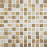 Мозаика Vidrepur Mix Stones Travertino (на сетке)