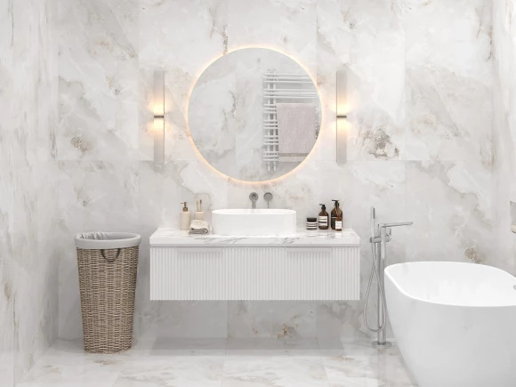 Керамогранит STARO Palacio Nestle Bianco 60x120 Polished Керамогранит STARO Palacio Nestle Bianco 60x120 Polished